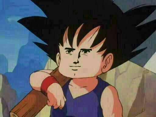 Goku observando con tranquilidad